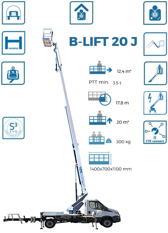 Podnośnik koszowy B-LIFT 20 J