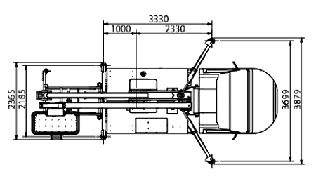 WYMIARY CTE ZED 23.3 JHV na IVECO